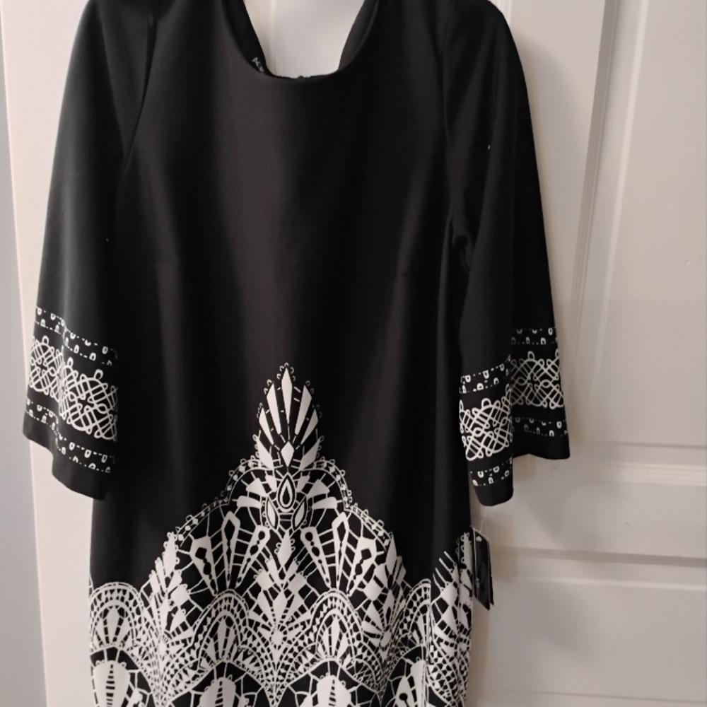 Chic Black and White Dress